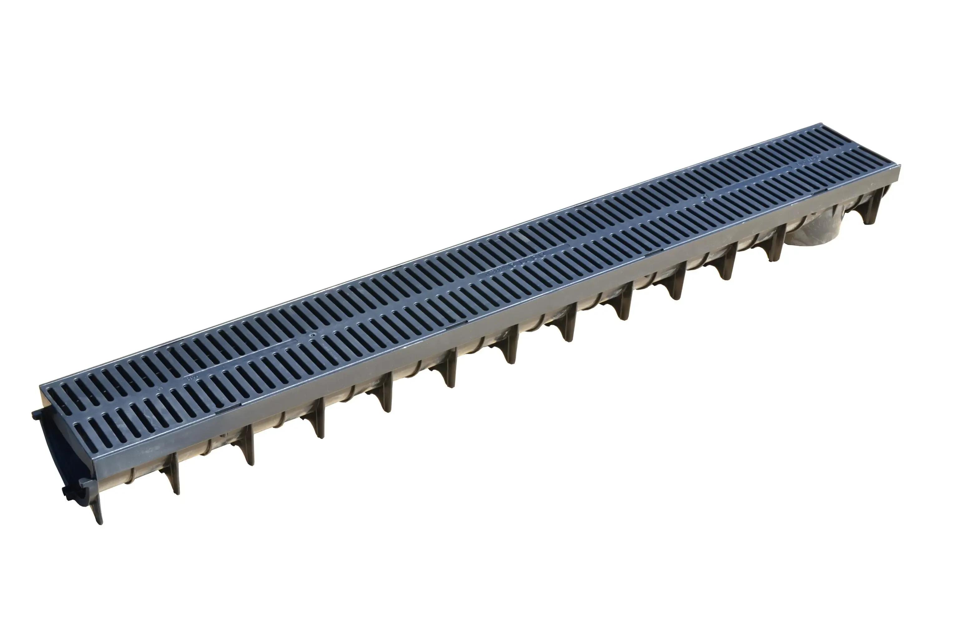 Drainage Channel With Polypropylene Self Locking Grate 1m