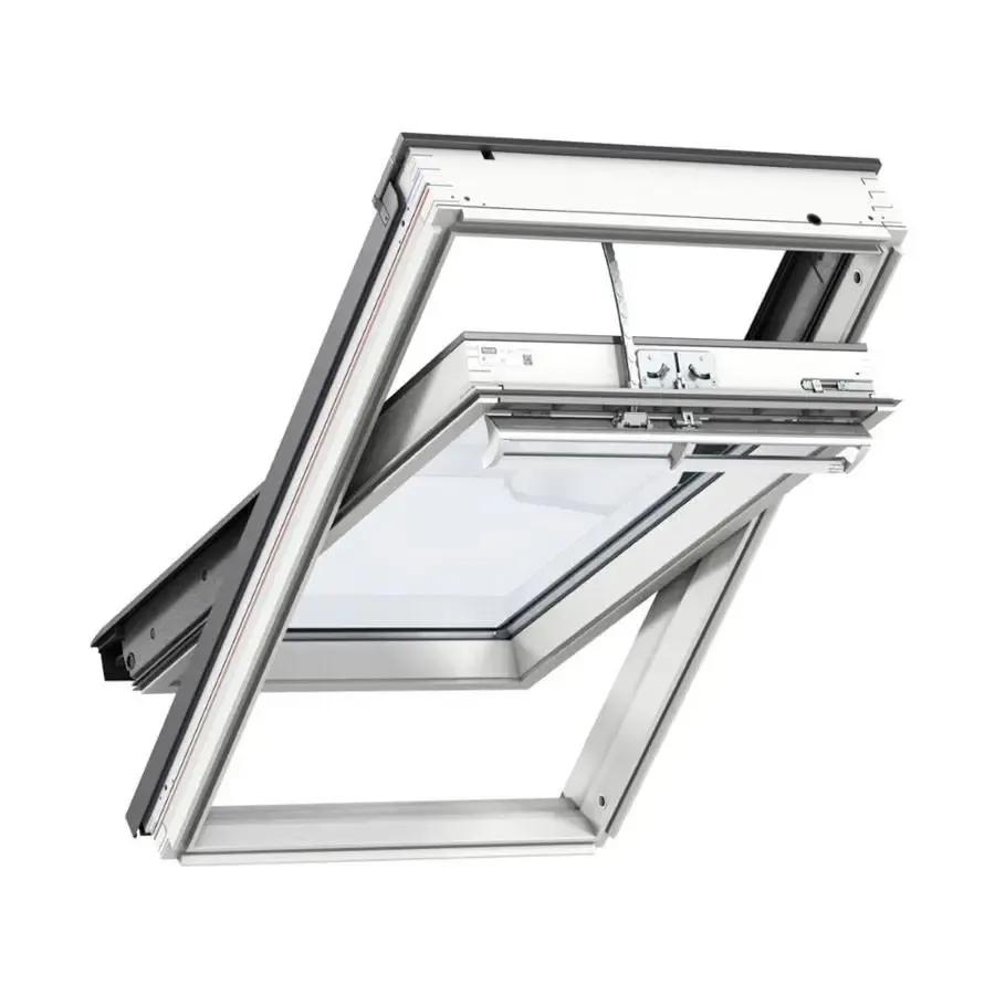 VELUX GGL MK08 207021U Electric Centre Pivot Roof Window 780 x 1400mm White Painted