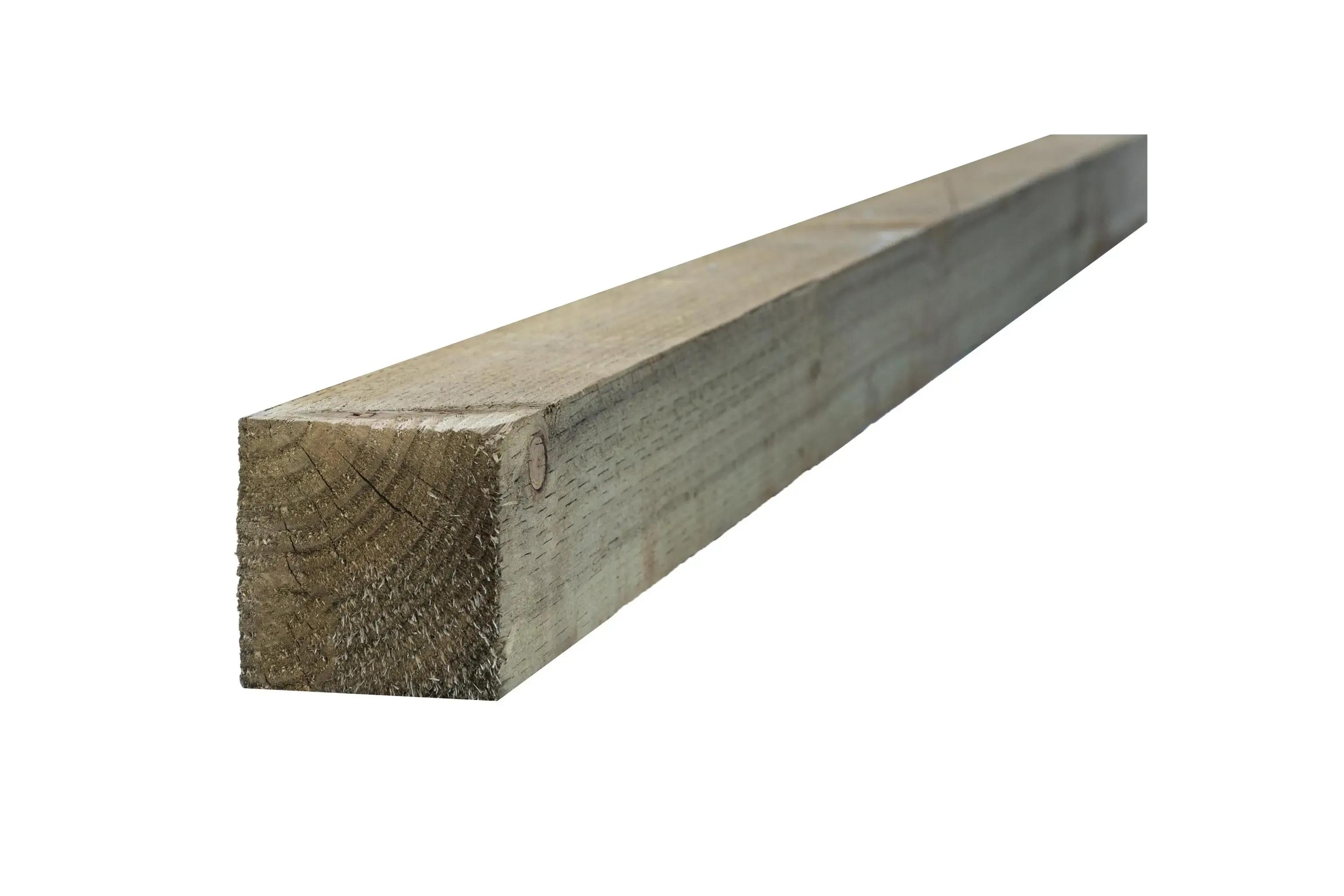 UC4 Incised Fence Post Green Treated 75 x 75mm x 2.4m (3x3in)