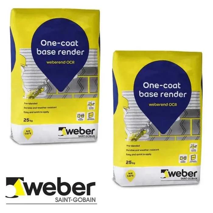 One-Coat Render, Grey 25 KG