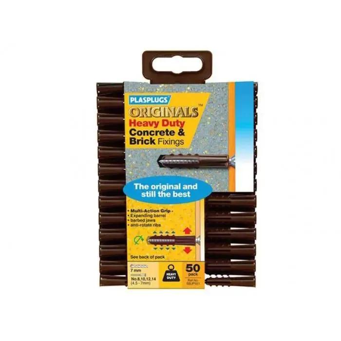 Heavy Duty Solid Wall Fixings (Qty.50)