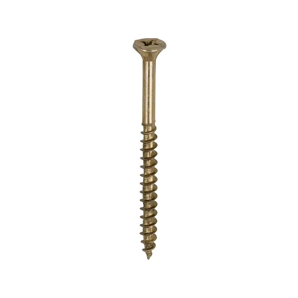 Premium Multi-Use Screws - Double Countersunk - Yellow - 6.0 X 80 (Qty.200)