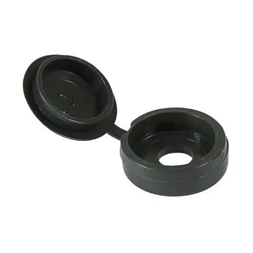 Small Hinged Screw Caps - Dark Grey