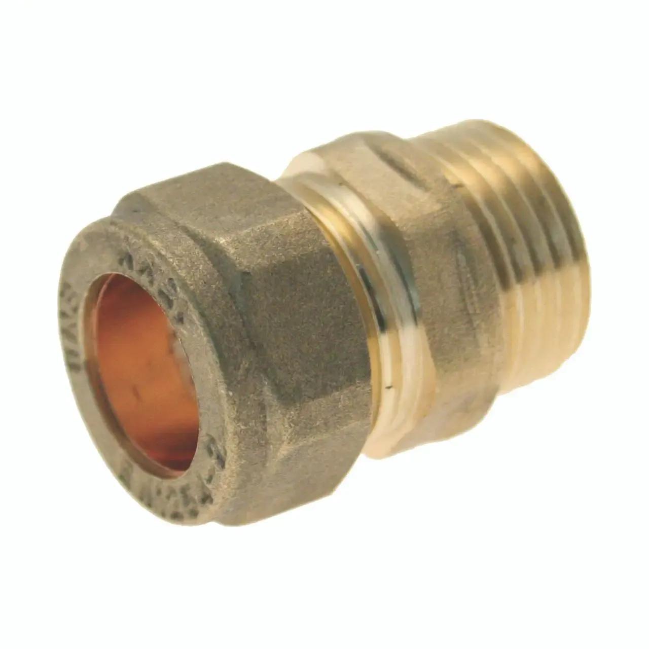 MI x C Straight Connector Compression Fitting - 3/4" x 15mm