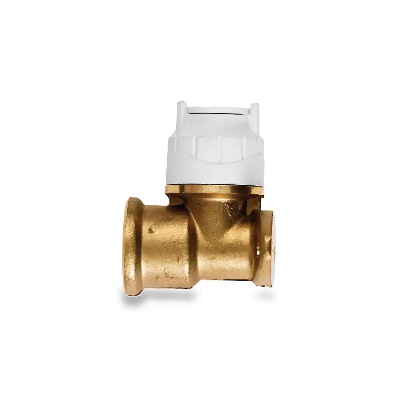 15mm Wall Plate Elbow - Brass