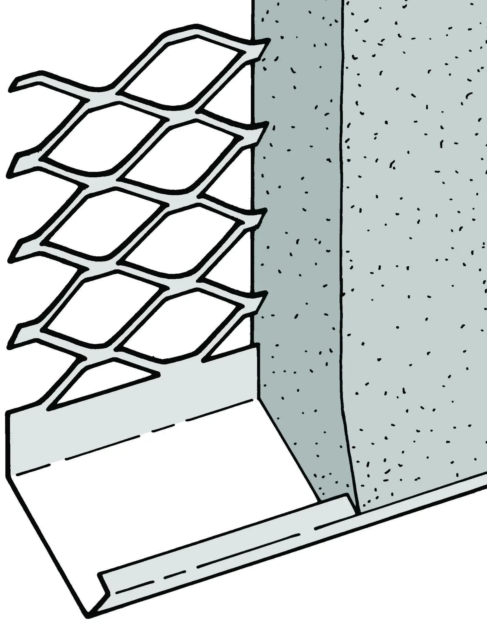 External Renderstop Bead Stainless Steel Standard Wing 20mm 3m