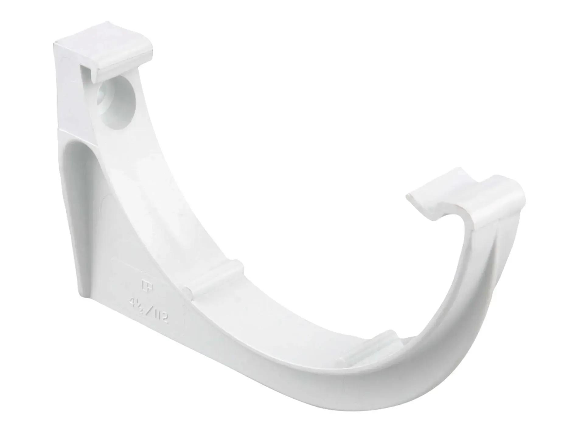 Round Gutter Support Bracket 112mm - White