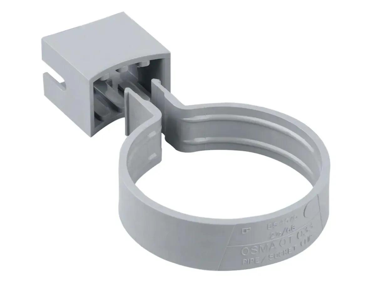 Pipe or Socket Bracket 68mm Grey
