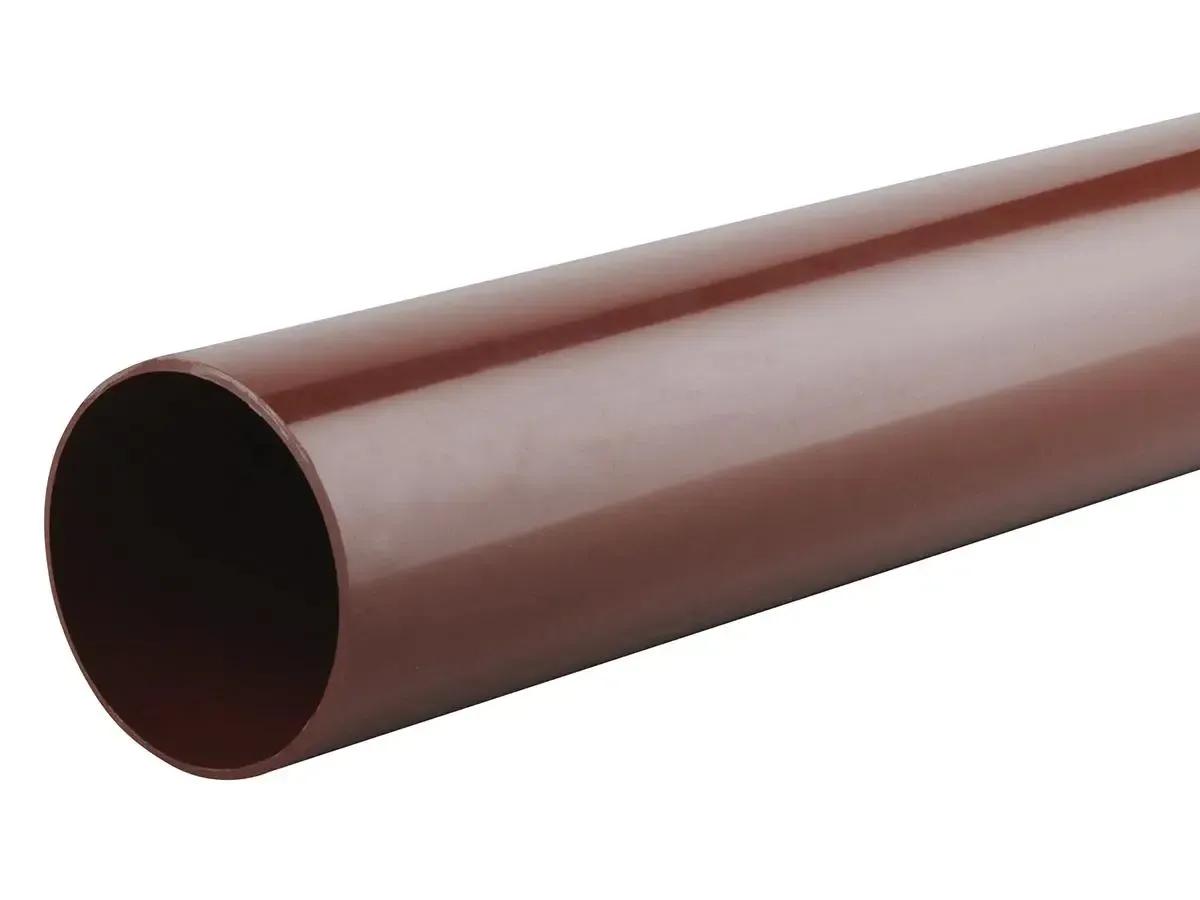 Round Down Pipe 68mm Brown 4M