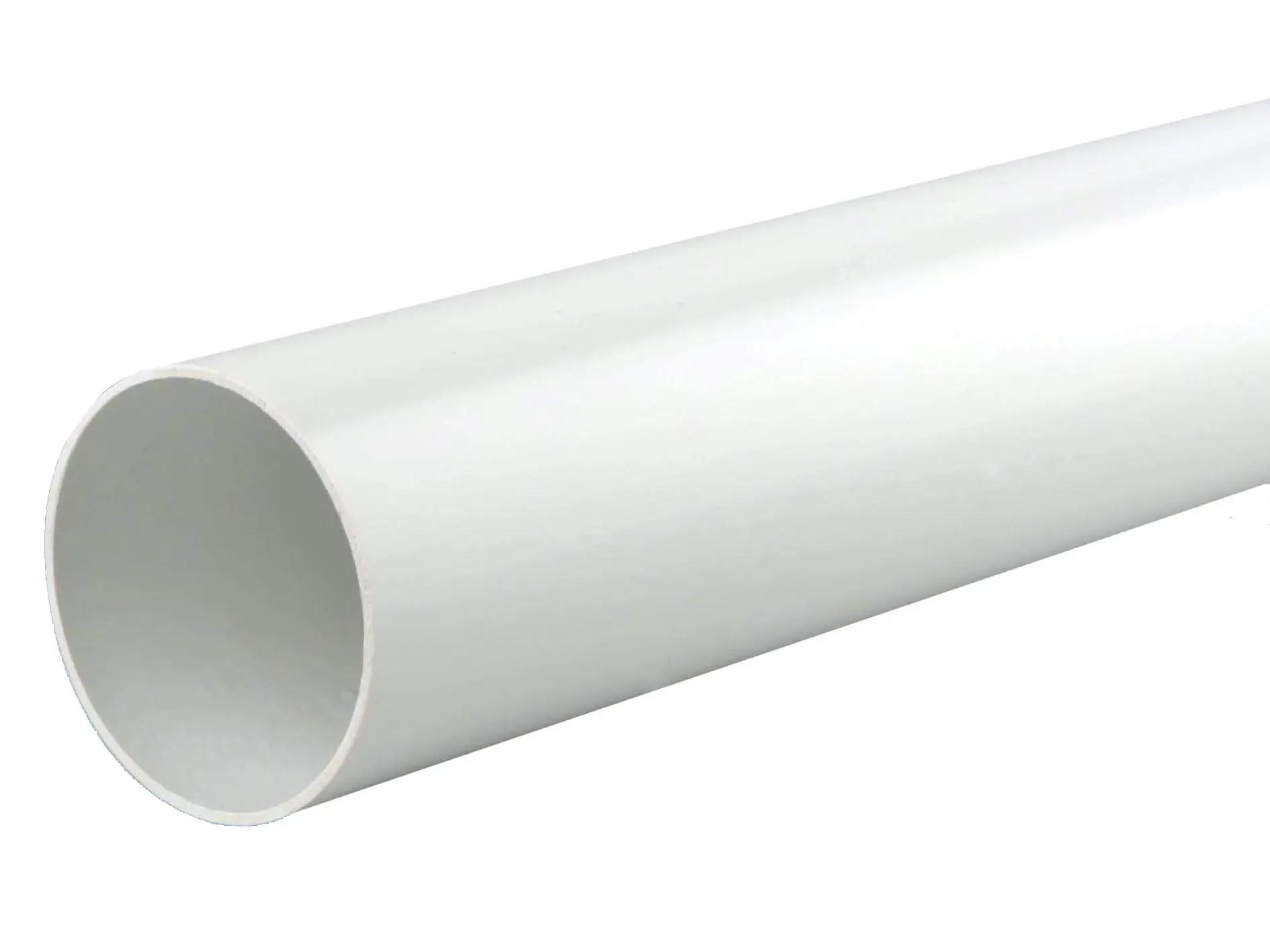 68mm Round Pipe in White - 4m
