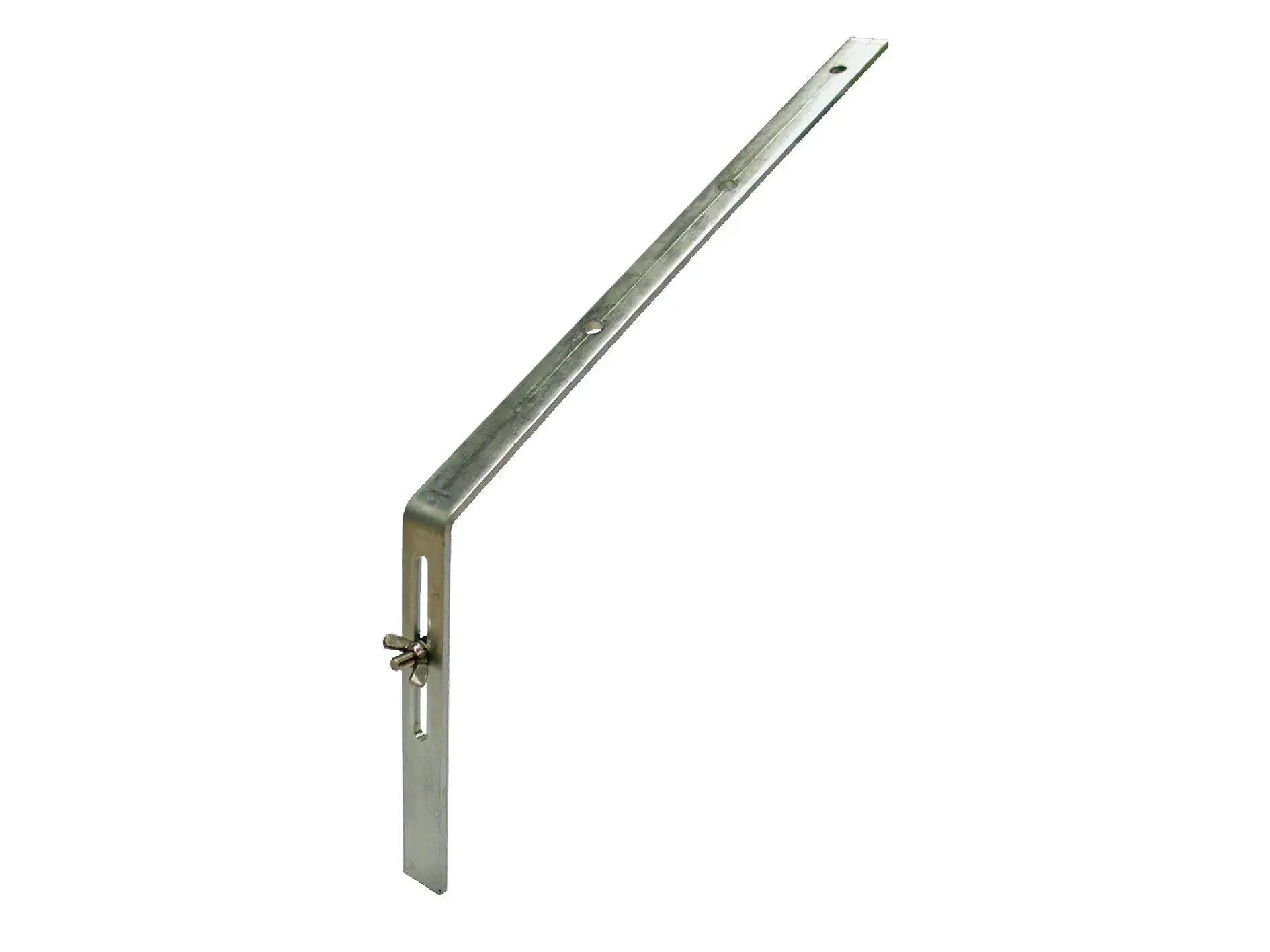 Rainwater Steel Adjustable Top Rafter Bracket - Grey, Length 300mm