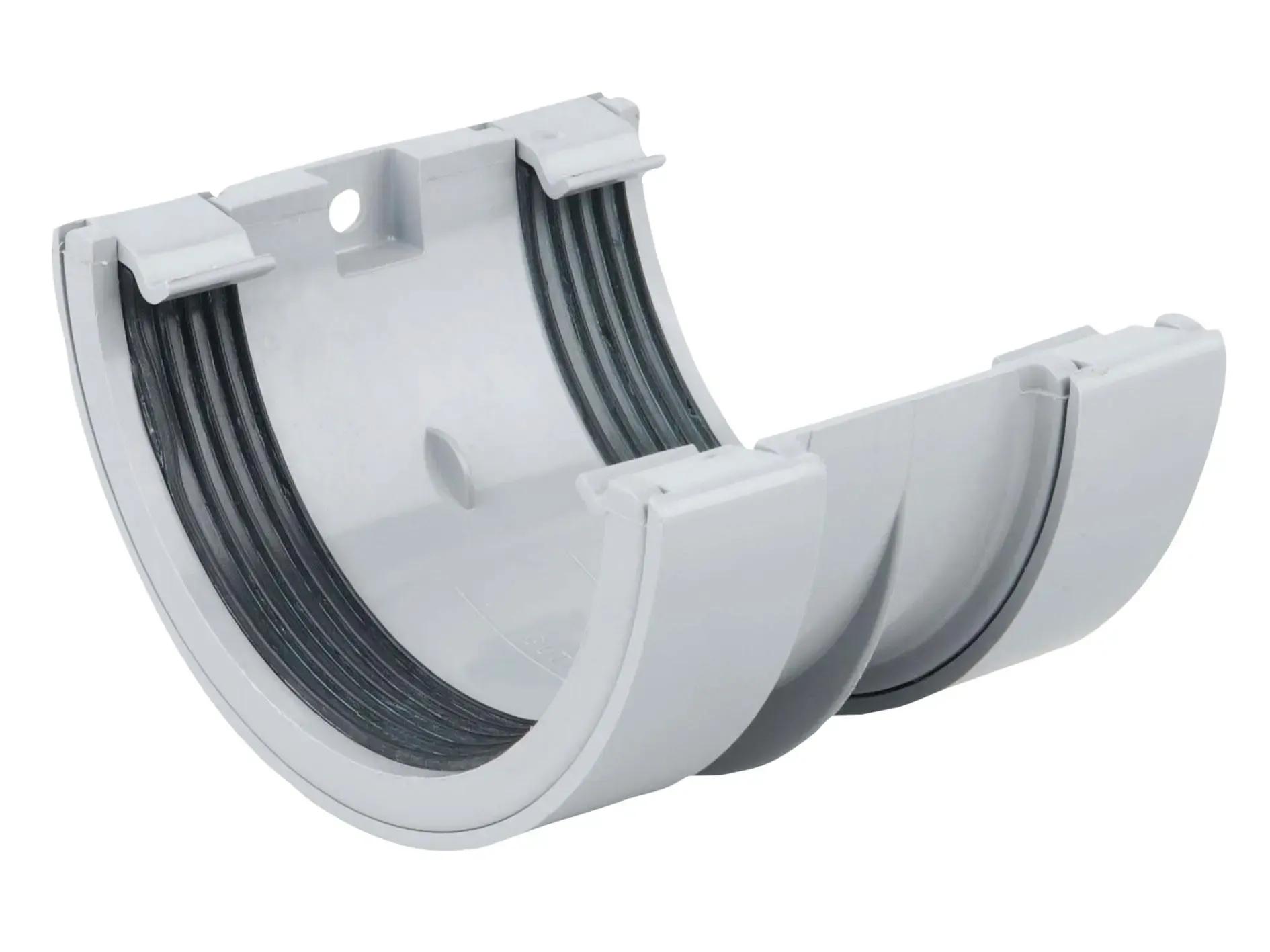 Round Gutter Jointing Bracket 112mm - Grey