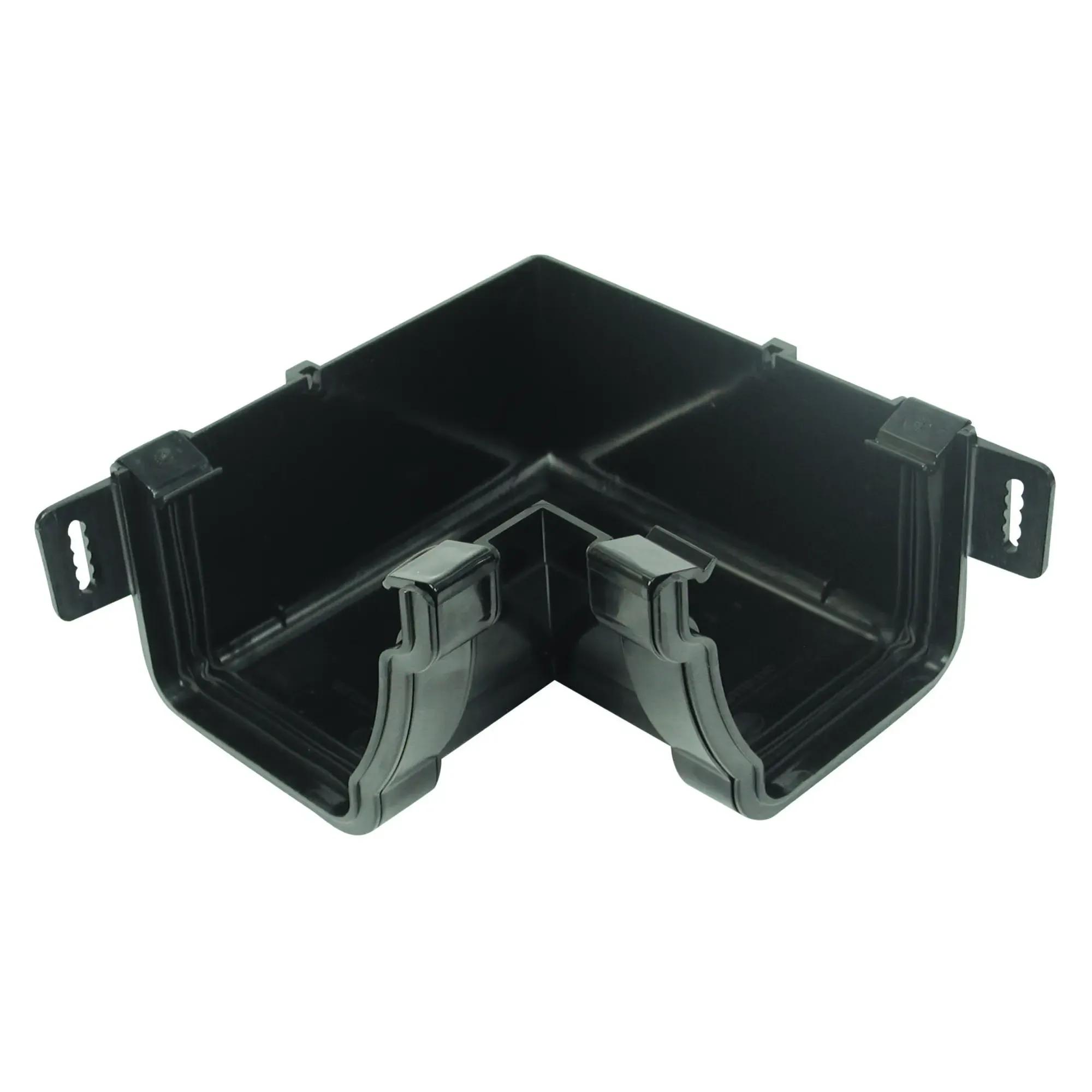 Gutter Angle Internal, 90°, 111mm, Black