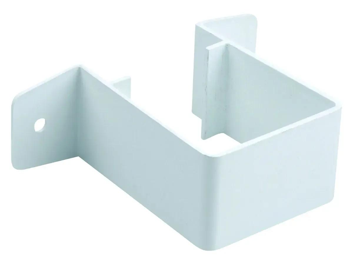 Square Pipe Bracket Stand Off 61mm - White