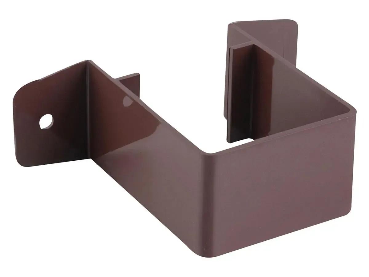 Square Pipe Bracket Stand Off 61mm - Brown