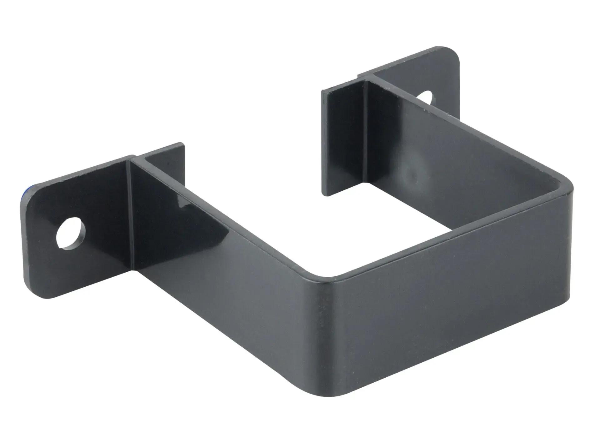 Square Pipe Bracket 61mm - Black