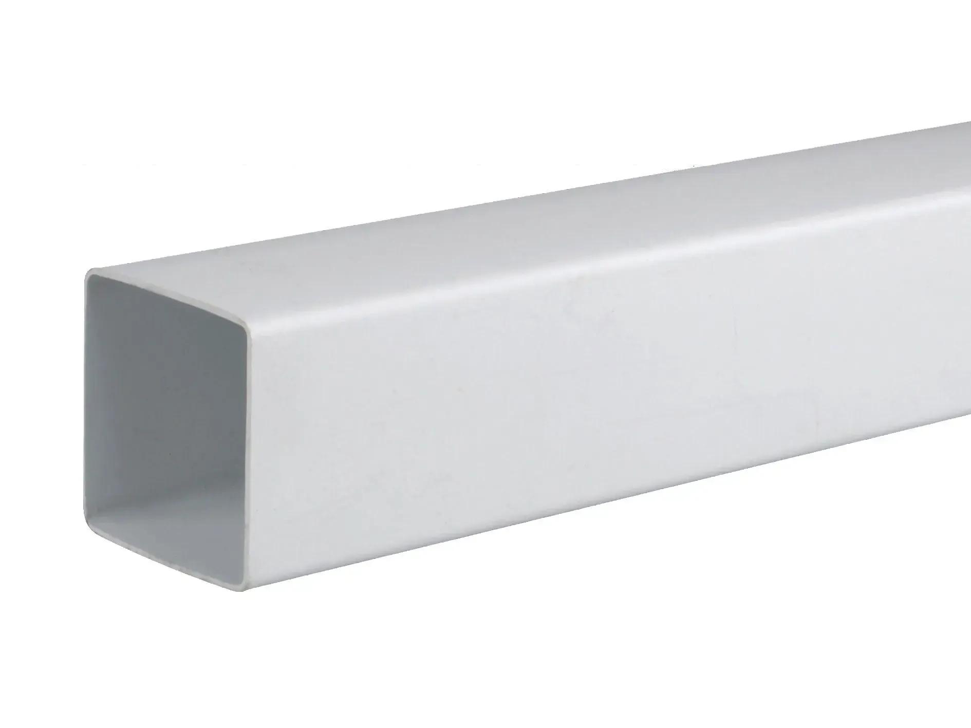 Square Down Pipe, 61mm, White, 4m