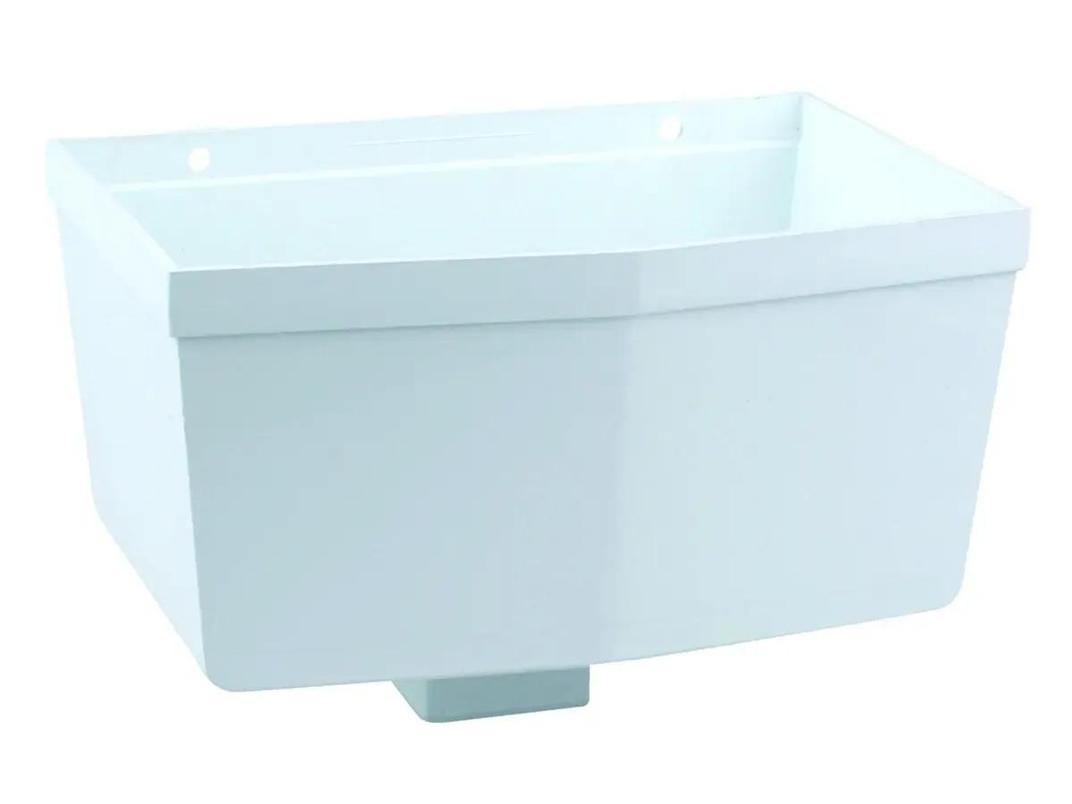 Square Gutter Hopper Head 61mm white