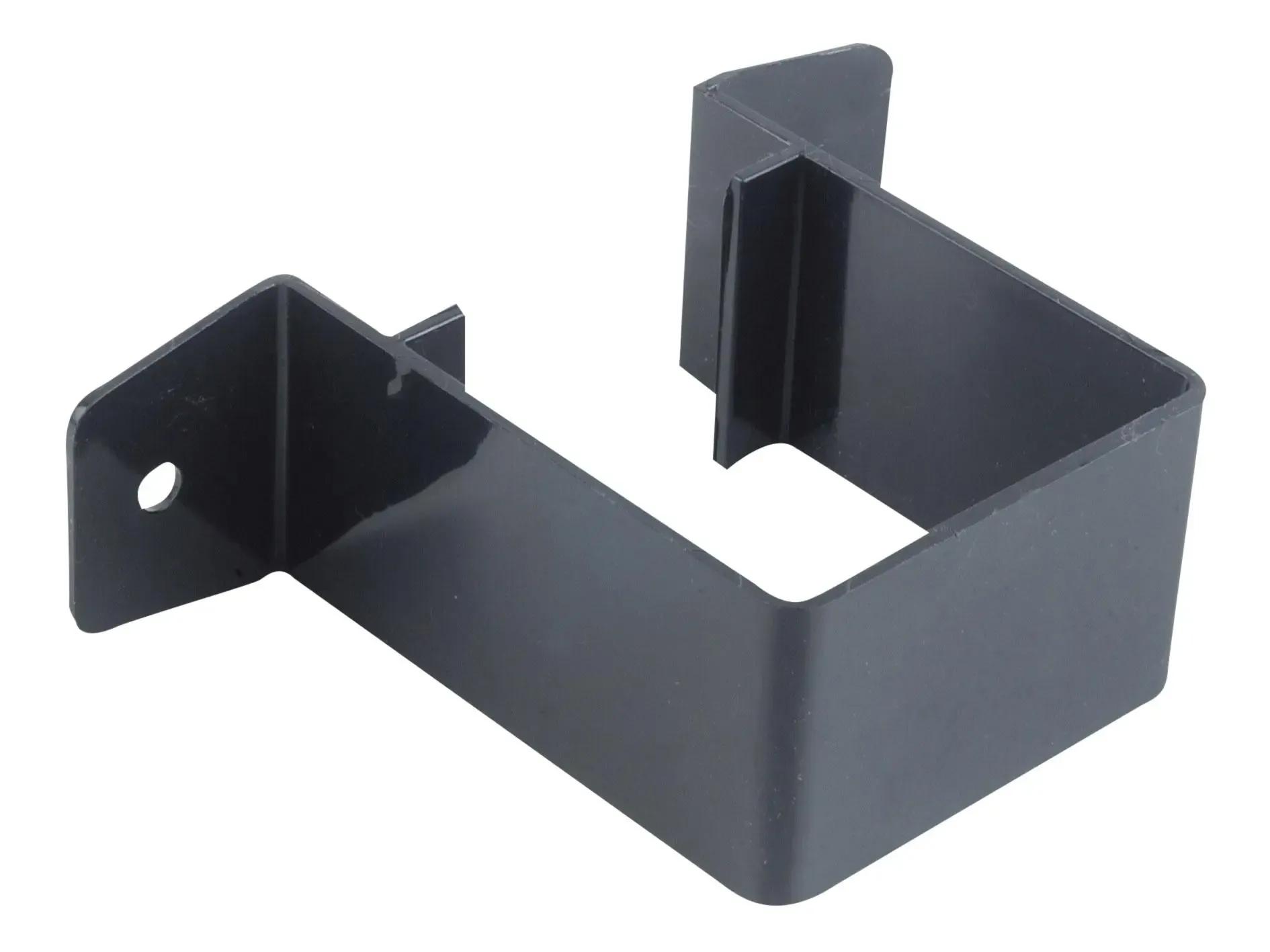 Square Pipe Bracket Stand Off 61mm - Black