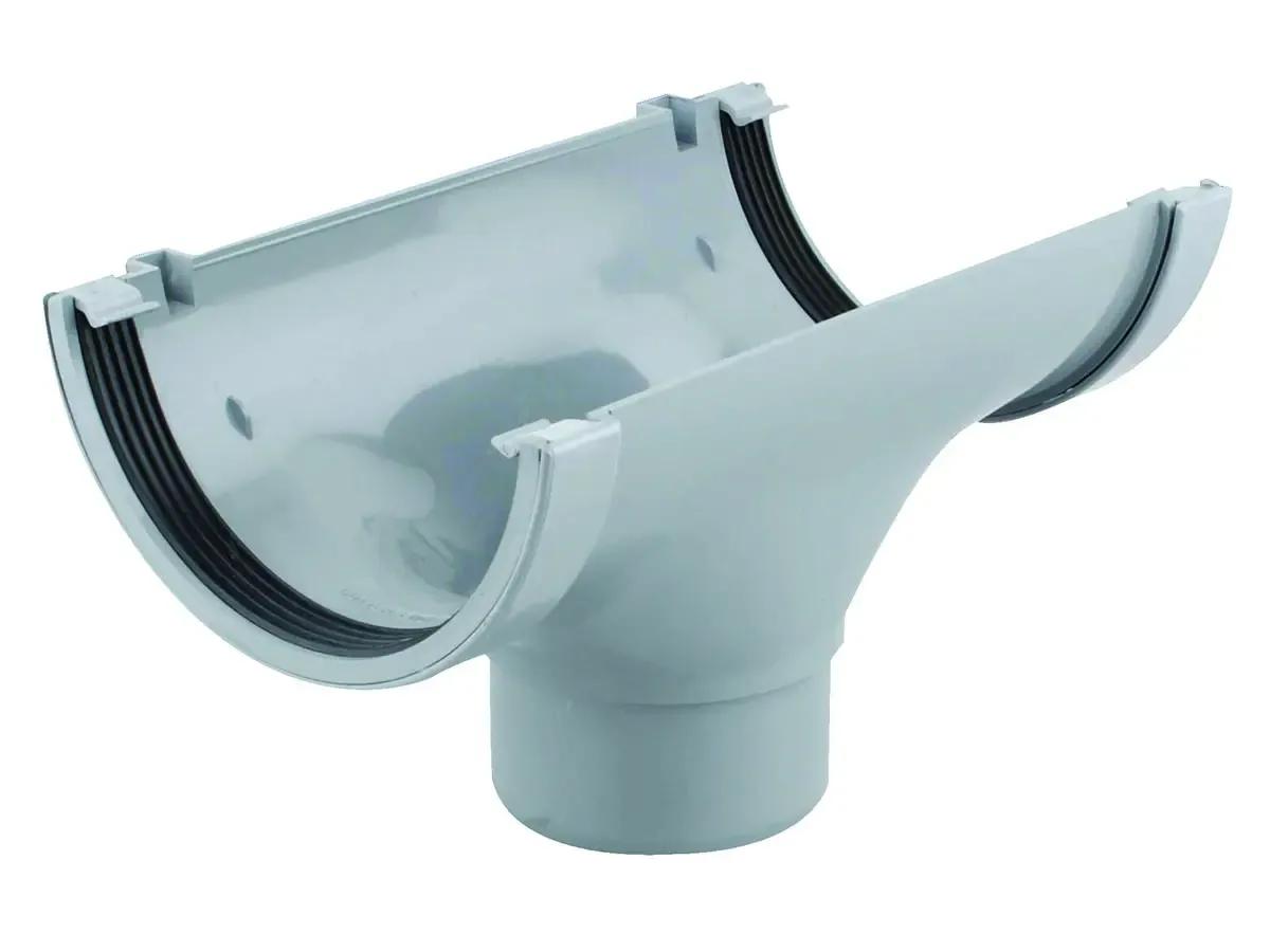High Capacity Gutter: 150mm RoofLine Running Outlet, Grey