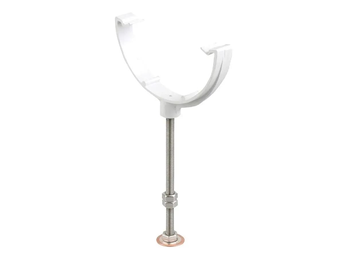 Round Rise & Fall Bow/Pin Bracket 112mm - White