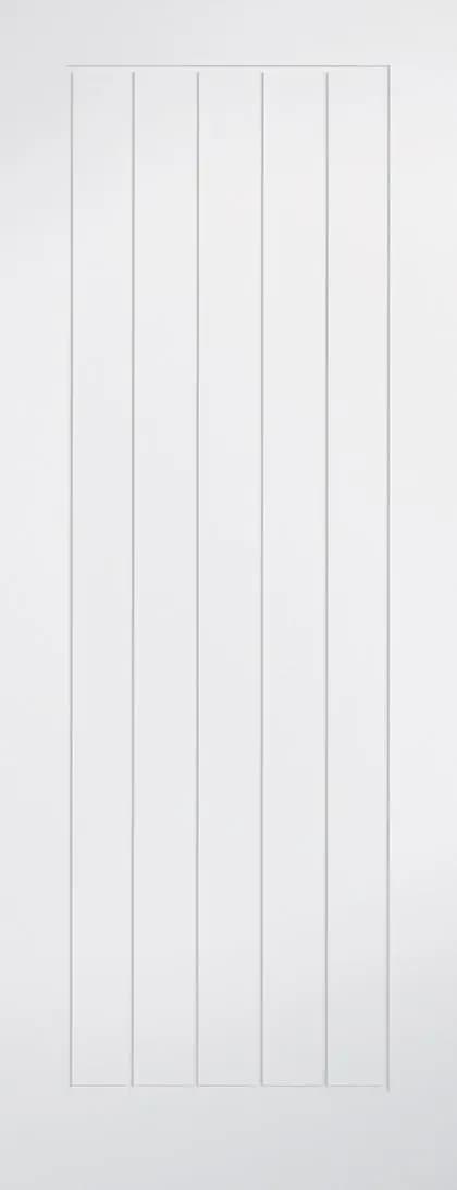 Mexicano (LPD) White Primed Fire Door 2040 x 526mm WFMEXFC526