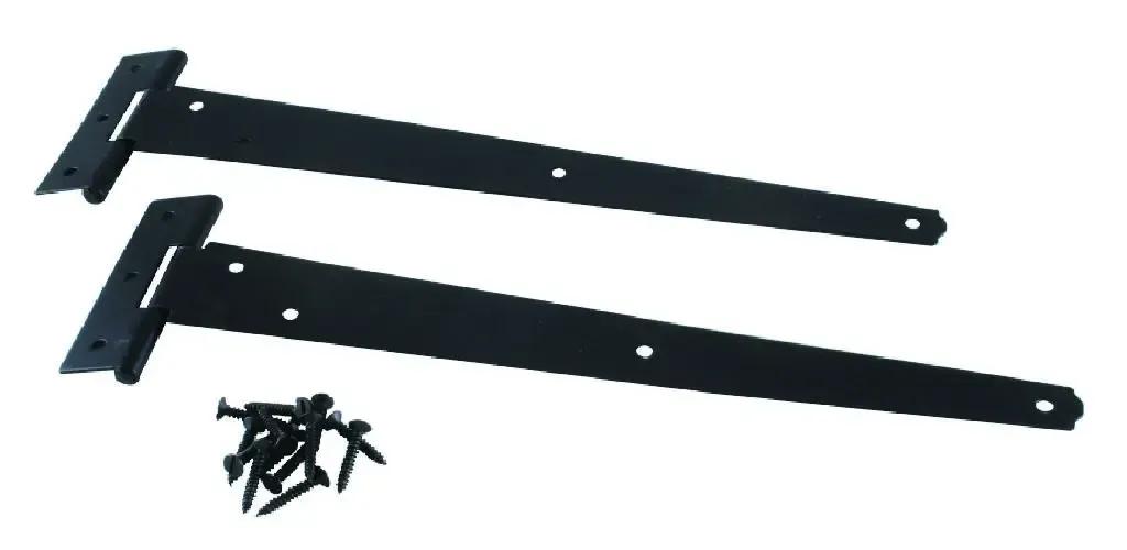 Light Tee Hinge - Black, 300mm (Qty.2)