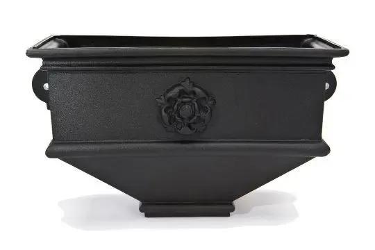 Long Box Planter with Tudor Rose