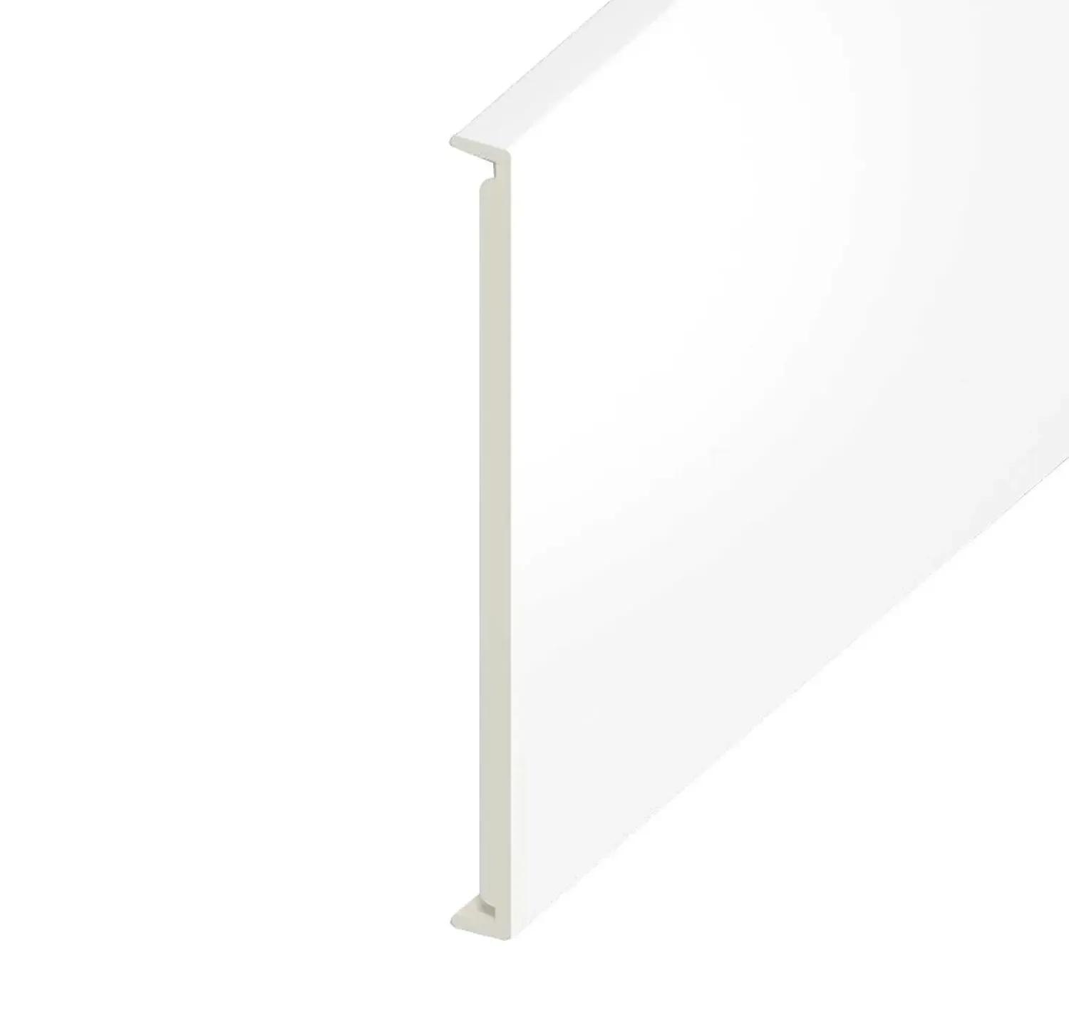 Fascia Board Square White Double-Ended 355 x 16mm x 5m