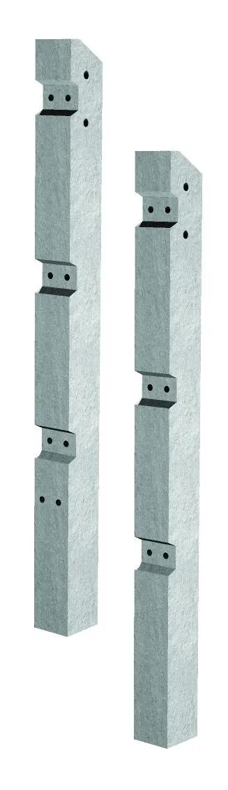 Recessed Corner Concrete Fence Post 1830mm (6ft)