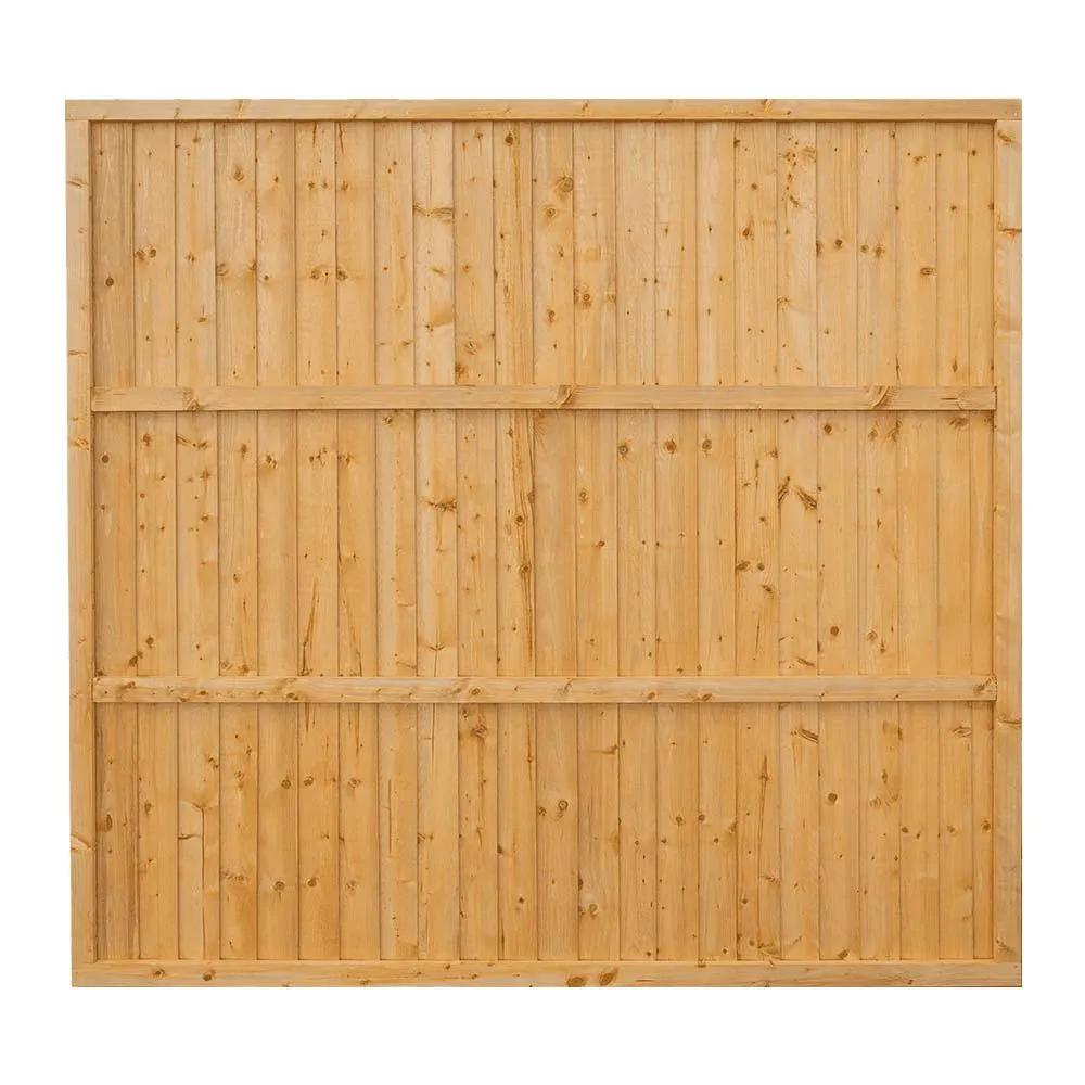 Superior Featheredge Fence Panel Golden Brown 1830 x 1650mm (5.5x6ft)
