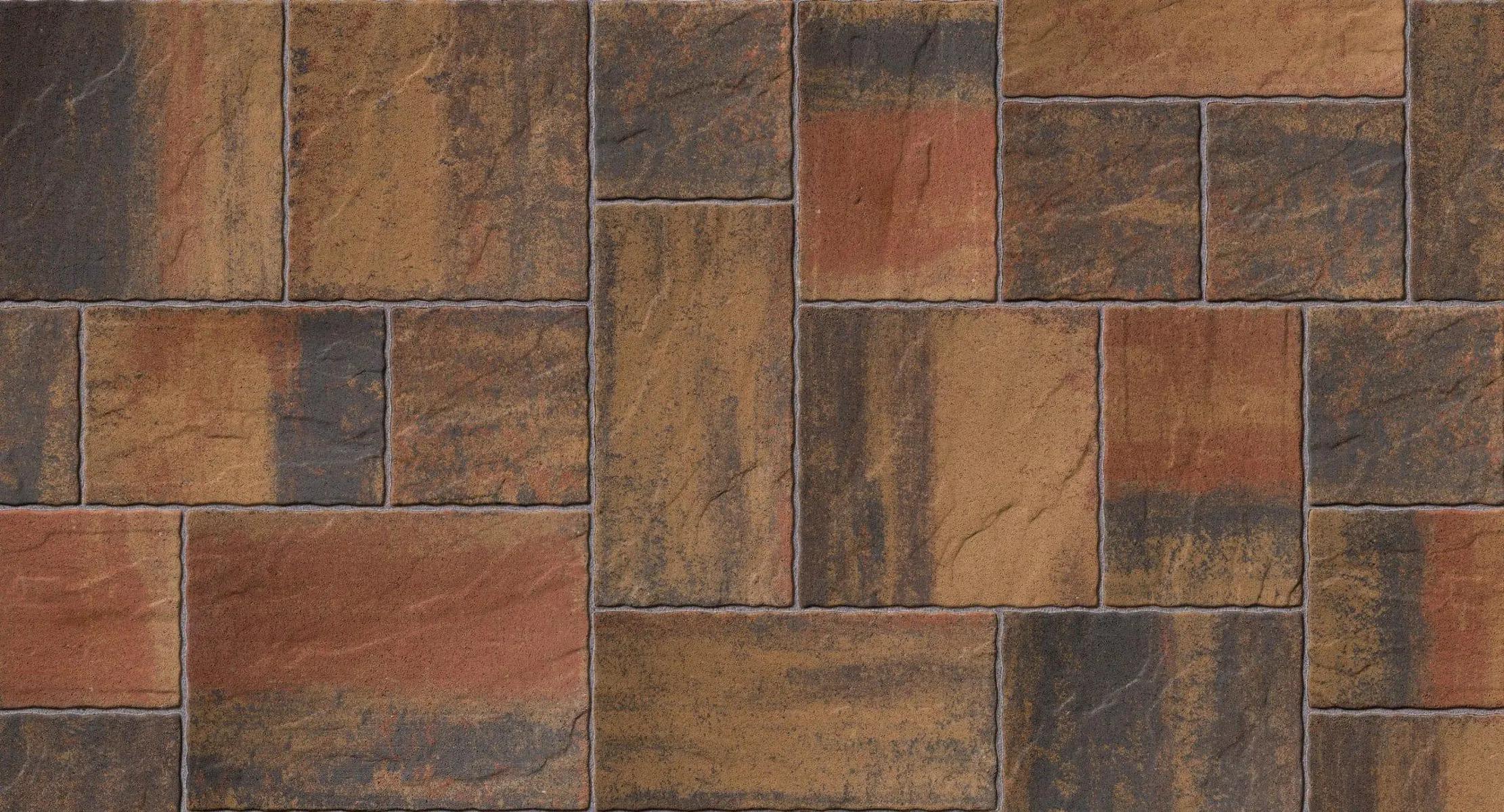 Tobermore Historic Paving Flag 50mm Heather Mixed Size (14.04m²)