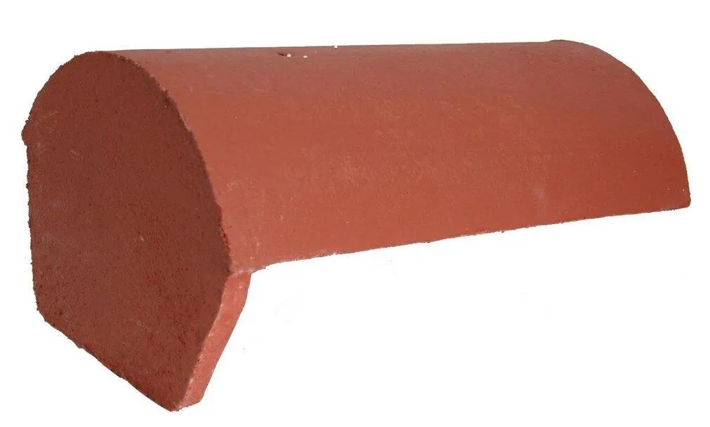 Redland Half Round Ridge Block-End Terracotta