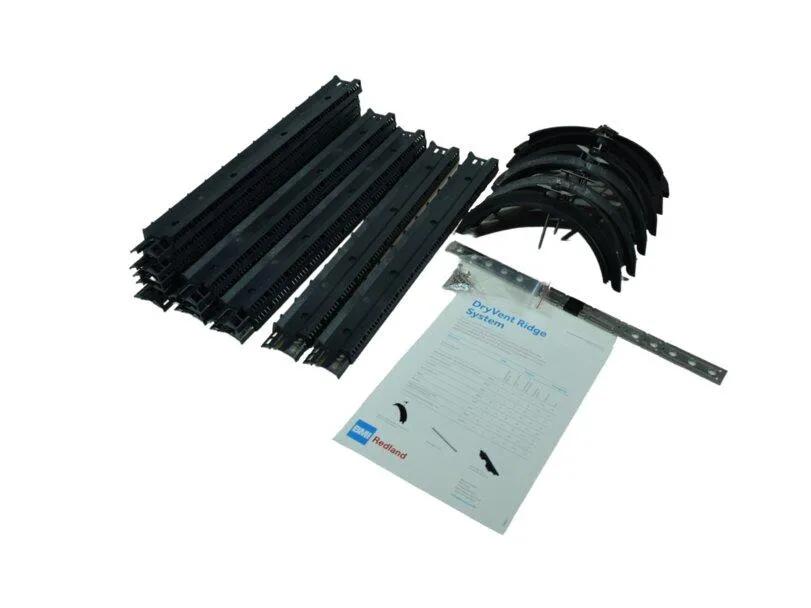 Redland DryVent Ridge (2.7m) Flat Tiles (Half Round)