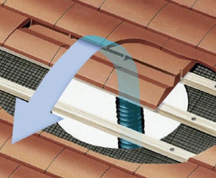 Redland Plain Tile Redline Vent Natural Red