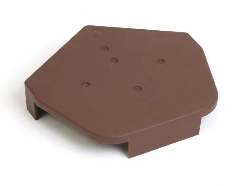 Redland Universal Angle Ridge End Cap Rust