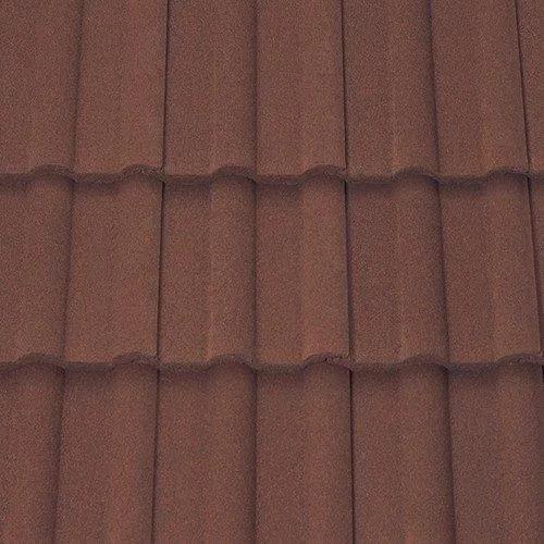 Sandtoft Double Roman Mottled Red Concrete Tile 2452020103