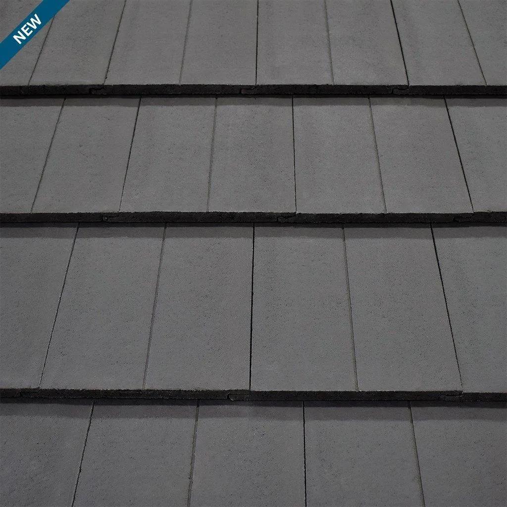 Sandtoft Dual Danum TLE Dark Grey Concrete Interlocking Flat Tile