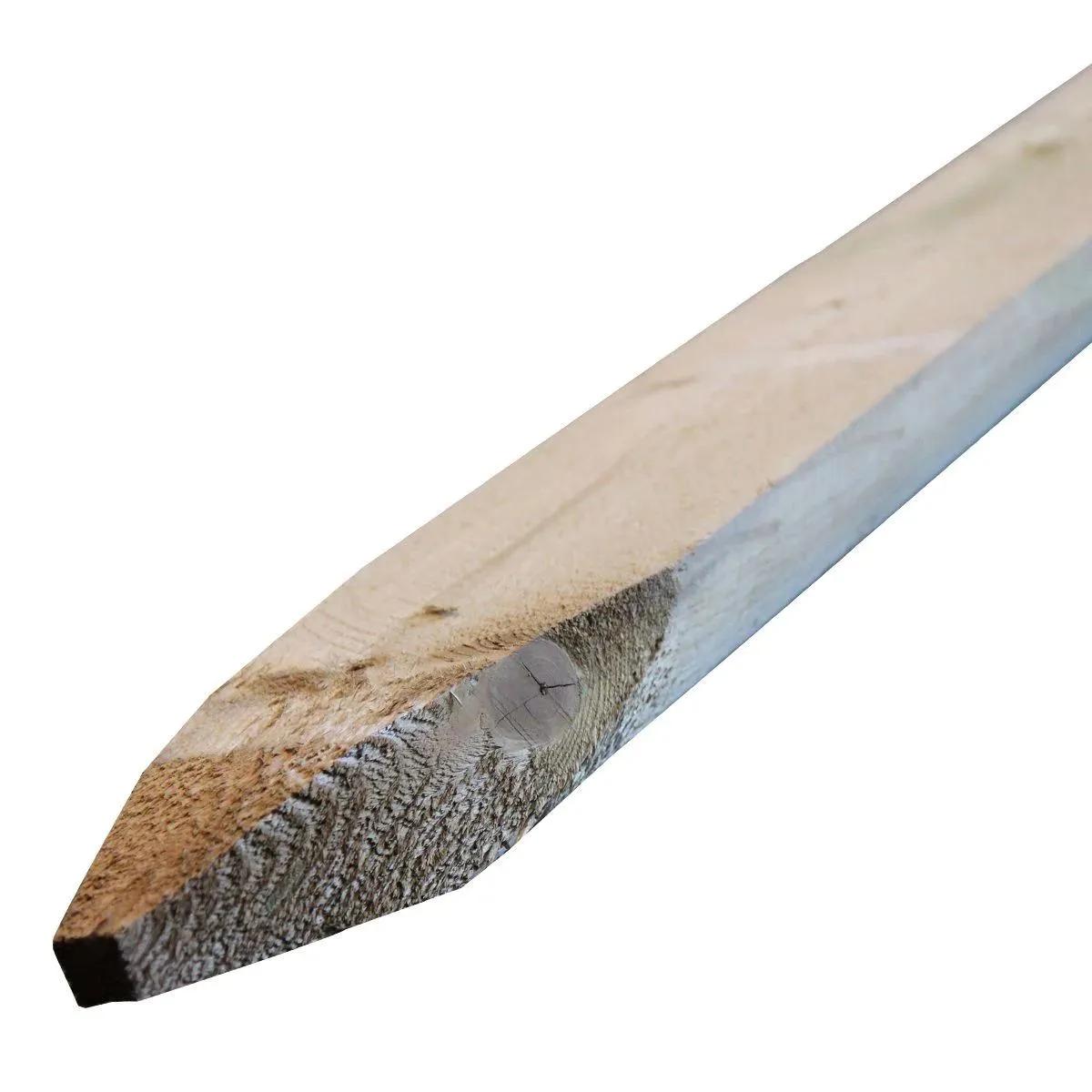 Pointed Half Round Machined Pole UC4 Green Treated 100mm x 1.8m