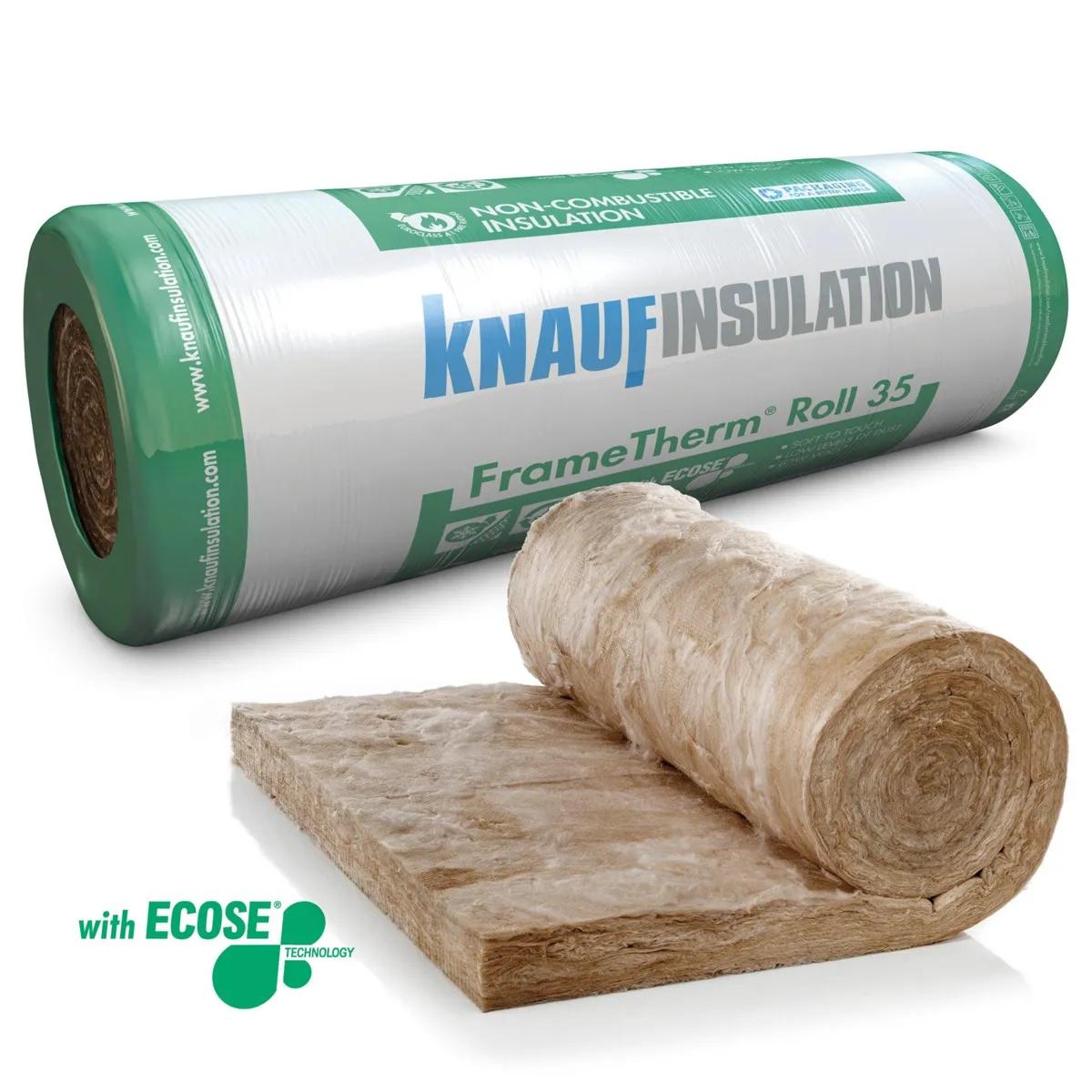Knauf FrameTherm® Roll 35 (Ready–cut) 90mm – 1140mm (2x570) x 6m (6.84m²)