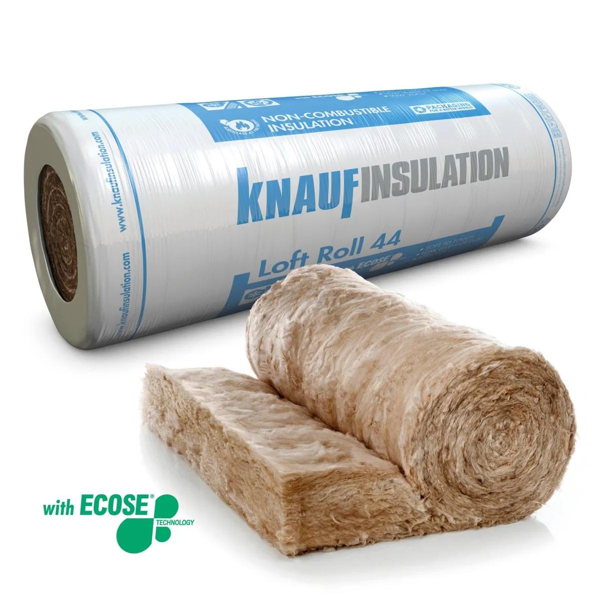 Knauf Loft Roll 44 (Ready–cut) 100mm – 1140mm (2x570) x 12.2m (13.88m²)