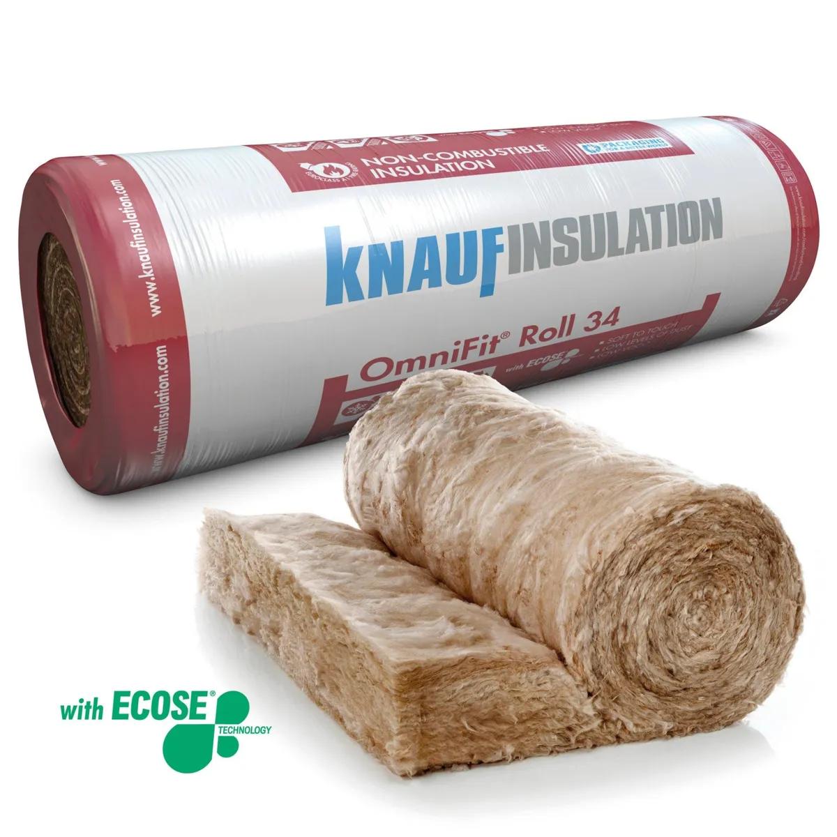 Knauf OmniFit® Roll 34 (Uncut) 180mm – 1200mm x 3m (3.6m²)