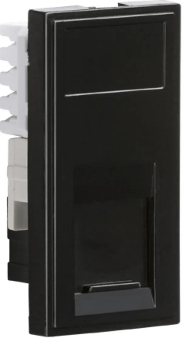 UTP CAT6 RJ45 Outlet Module 25 x 50mm – Black