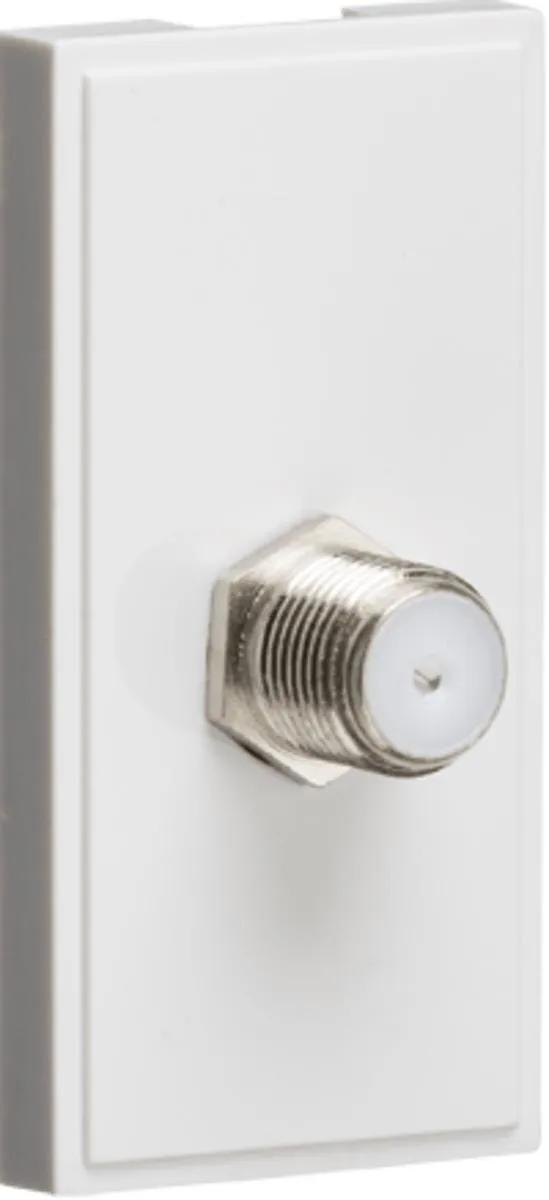 SAT TV Outlet Module 25 x 50mm – White