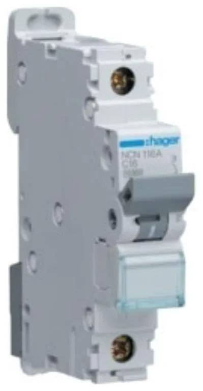 Hager NCN150A MCB SP Type C 50A 10kA