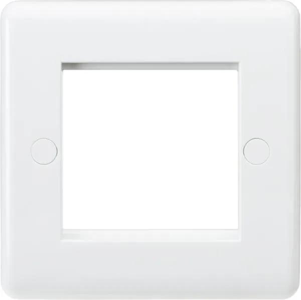 Curved Edge 2G Modular Faceplate (White)