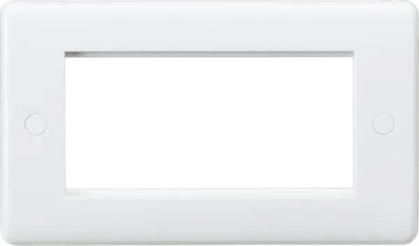 Curved Edge 4G Modular Faceplate (White)