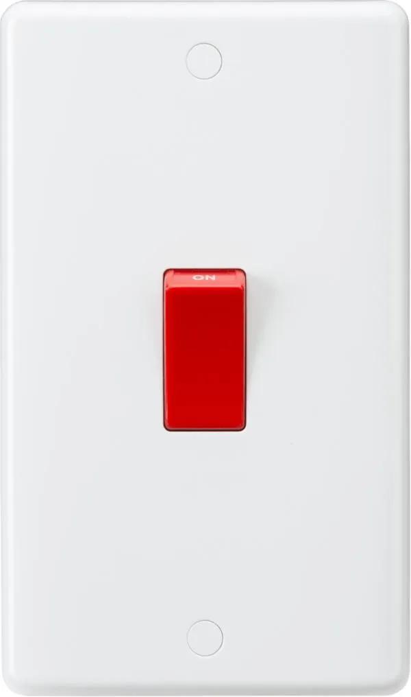 Curved Edge 45A DP Switch (large) (White)