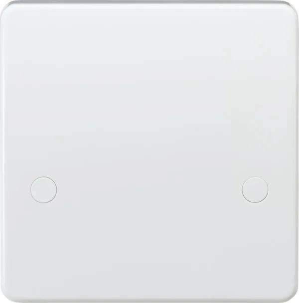 Curved edge 45A Cooker Connection Unit (White)