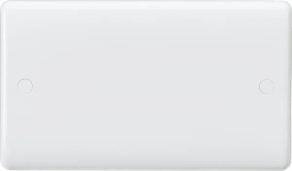 Curved Edge 2G Blanking Plate (White)